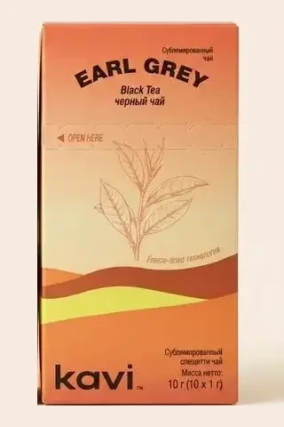 Чай черный сублимированный Earl Grey в стиках, 10 шт.